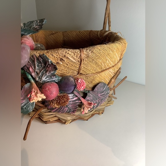 NEW vintage twig-wood wicker basket - Picture 9 of 11